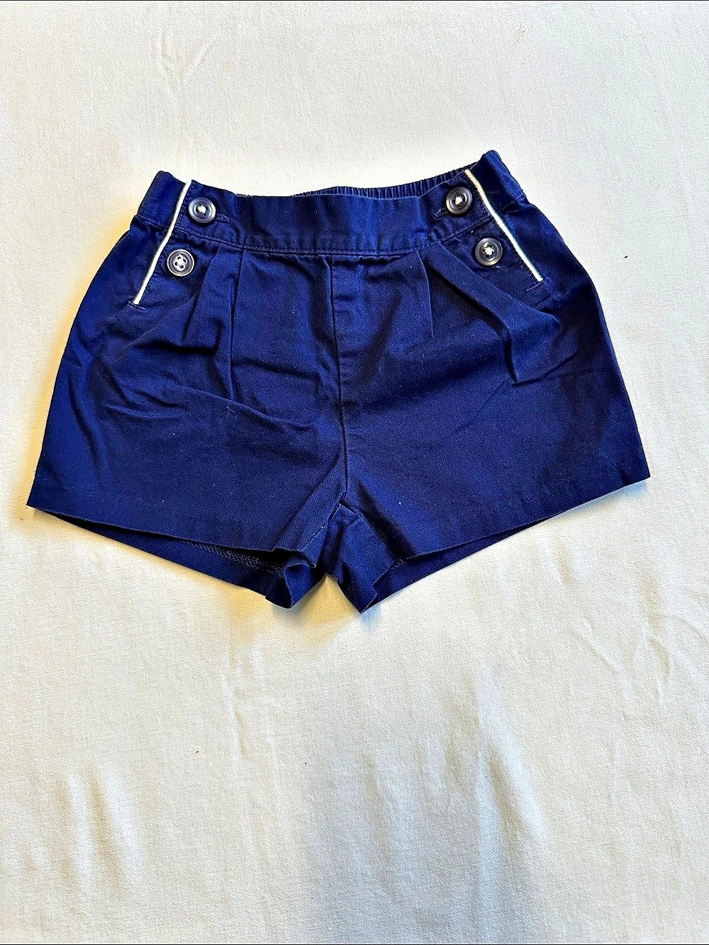 Jan & Jack Navy Pull-On Shorts Baby 12 to 18 Months Like New